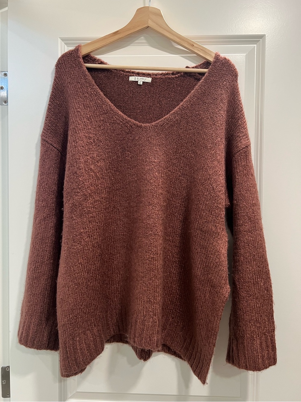 Z Supply Weekender Sweater Oversized V-Neck Sweater
